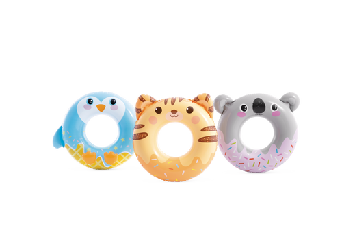 Cute Animal Inflatable Swim Rings - Assortment