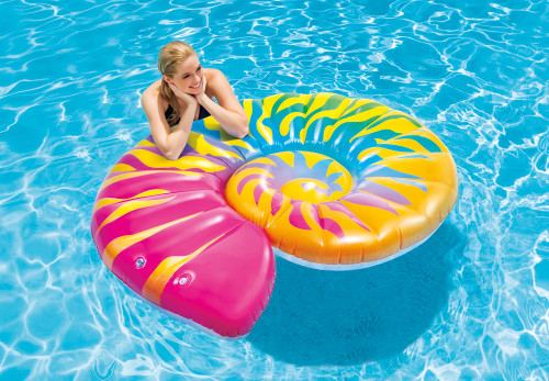 Intex Kids 8 Inflatable Swim Pool Rings+Handles Children Holiday Float Lounger 