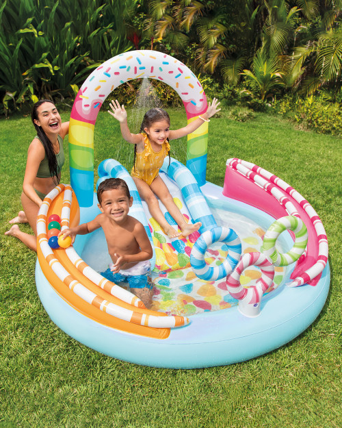 Candy Fun Inflatable Play Center w/ Slide