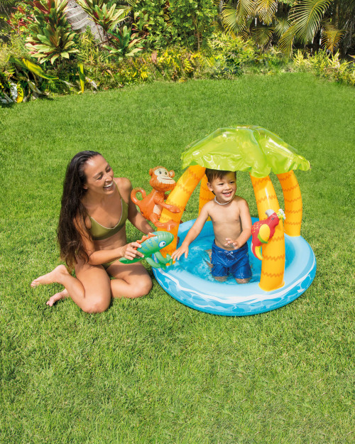 Tropical Island Inflatable Kiddie Pool