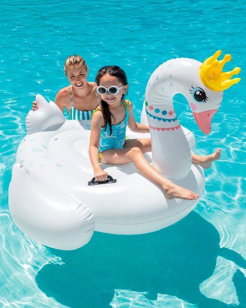Royal Majestic Swan Ride-On Inflatable Pool Float