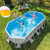 Prism Frame™ 16'6" x 9' x 48" Oval Above Ground Pool Set