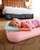 Kidz Inflatable Pillow 17"x11" - Pink/Blue