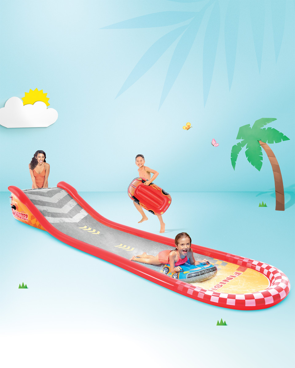 INTEX Racing Fun Inflatable Water Slide