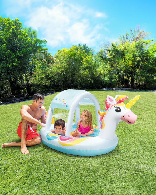 INTEX Unicorn Inflatable Spray Kiddie Pool