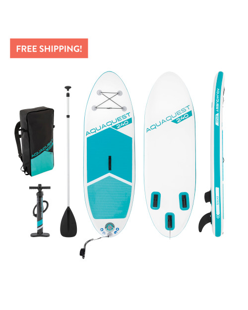 【新品】INTEX OTHER AQUA QUEST 240 YOUTH SUP 8' AquaQuest® 240 Inflatable Paddle Board Package