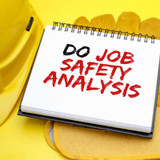 Do Job Safety Analysis written on an A4 page.