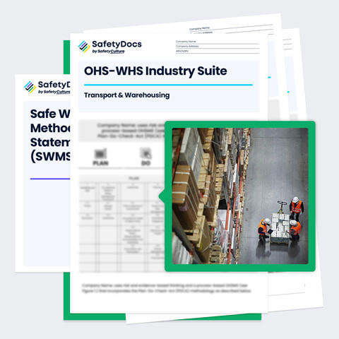 Warehousing OHS-WHS Industry Suite | SafetyDocs PDF & Word Templates