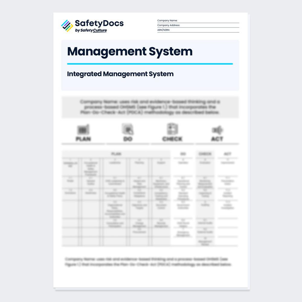 Integrated Management System | SafetyDocs PDF & Word Templates