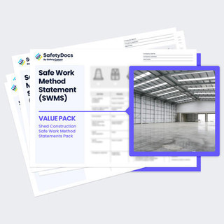 Shed Construction Safe Work Method Statements Pack Mockup