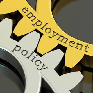 Employment Policy written on gear wheels.