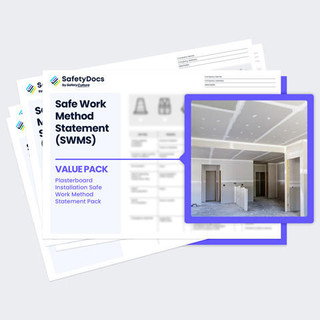 Plasterboard Installation Safe Work Method Statement Pack Mockup