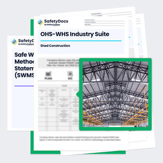 Shed Construction OHS-WHS Industry Suite Mockup