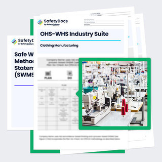 Clothing Manufacturing OHS-WHS Industry Suite Mockup