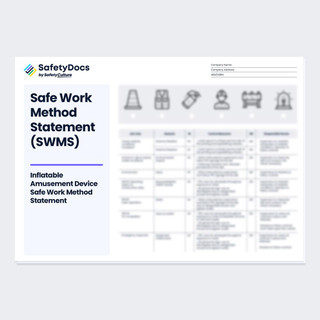 SafetyDocs by SafetyCulture Inflatable Amusement Device Safe Work Method Statement 
