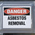 Danger Asbestos Removal Sign