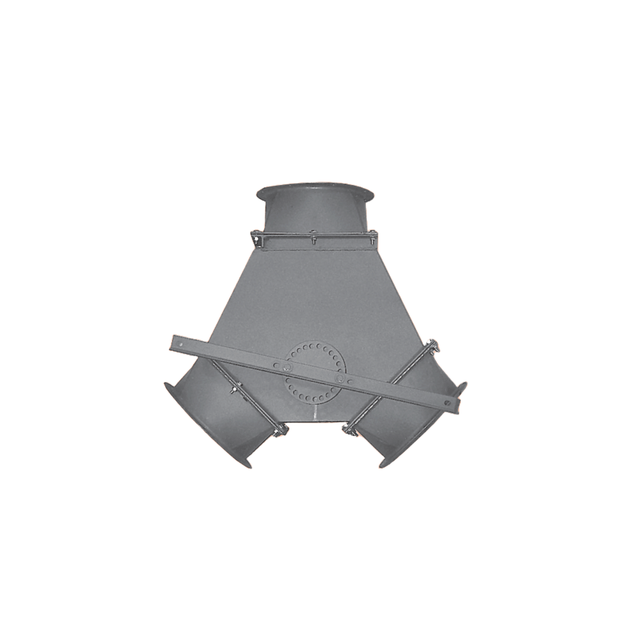 Galvanized Y Valve, 45 Degrees 10 Ga