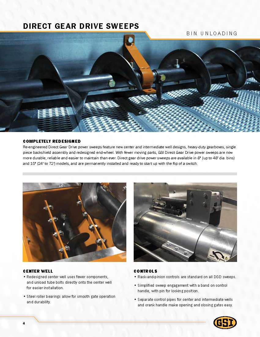 GSI Direct Gear Drive Unload