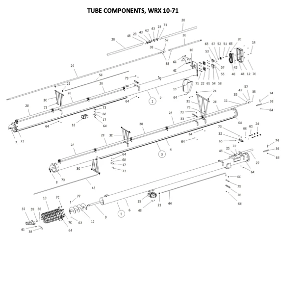 AGI Westfield WRX 10-71 Basic Auger Parts Finder