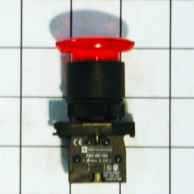 PUSHBUTTON - RED MUSHROOM
