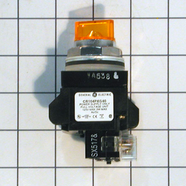 SWITCH - 2 POS 24DC 1NO, AMBER