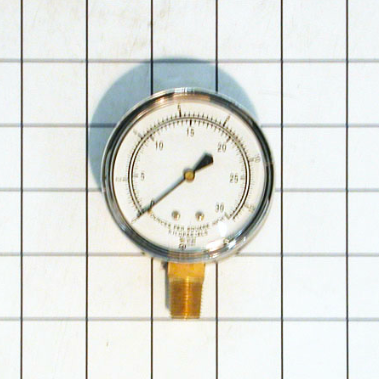 PRESSURE GAUGE - 0-30IN/OZ, 2-1/2