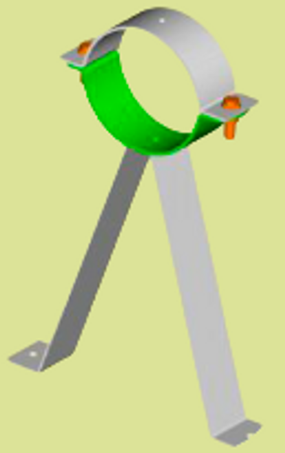 Tube Support Bracket Assembly - 5" Standard