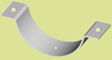 Clamp Band - 4" Dia. 12 Ga. Galvanized