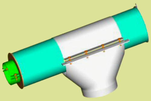 Deadhead Deflector Assembly - 4", 90 Degree Spout