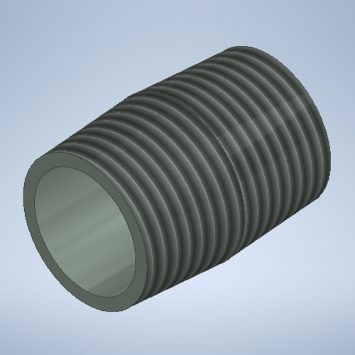 Close-1/2in Conduit Galvanized Nipple