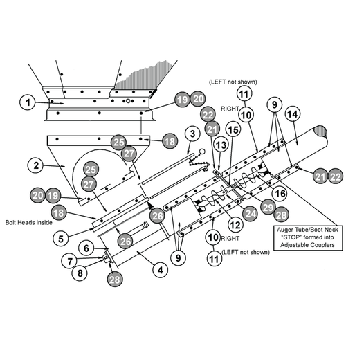 Brock Feed Bin Collar Assembly Parts Finder product photo