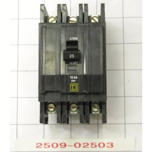 Circuit Breaker 25 Amp 3 Pole 240Volt