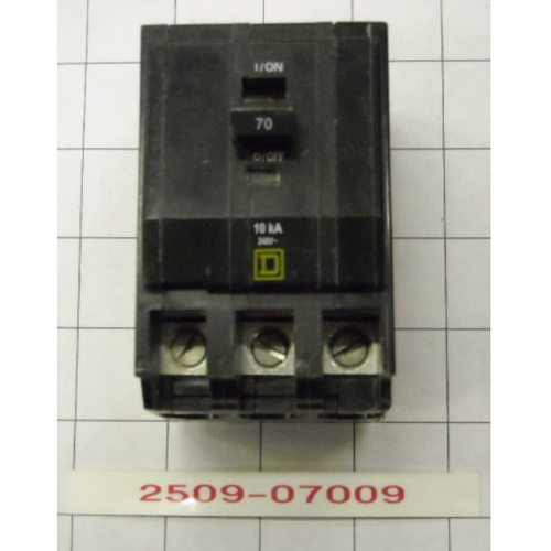 Circuit Breaker 70 Amp 3 Pole 240 Volt