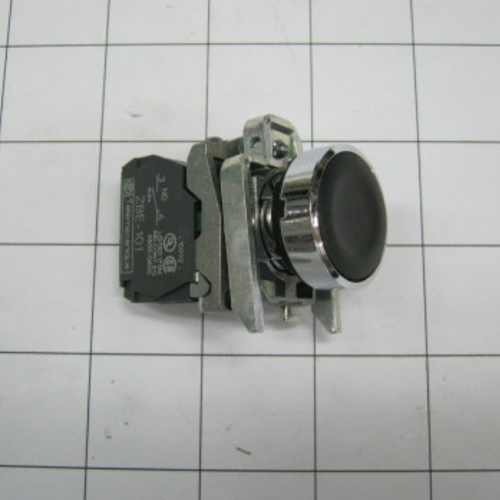 Push Button Extended-Head Black-Normally Open Switch