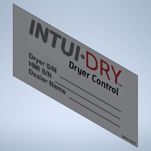 INTUI-DRY® ID Decal