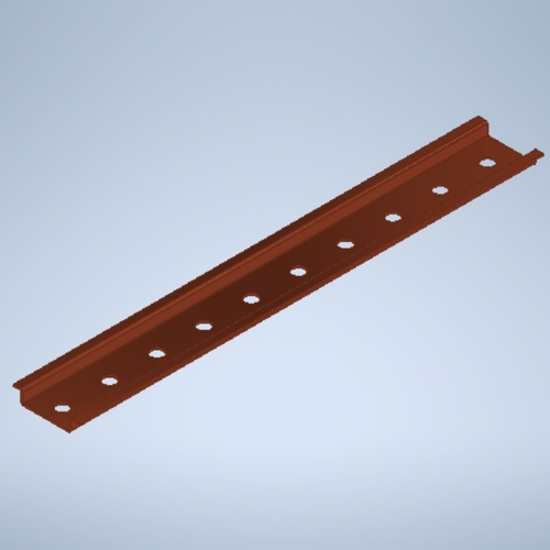 Din Horizontal Short 9.84in Rail