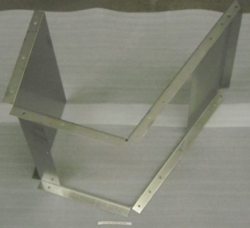 Garner Bin - Top With Access Hole Stainless Steel Skin