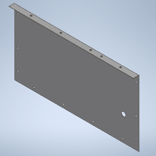Front-Lower High Limit Cap Hole Panel