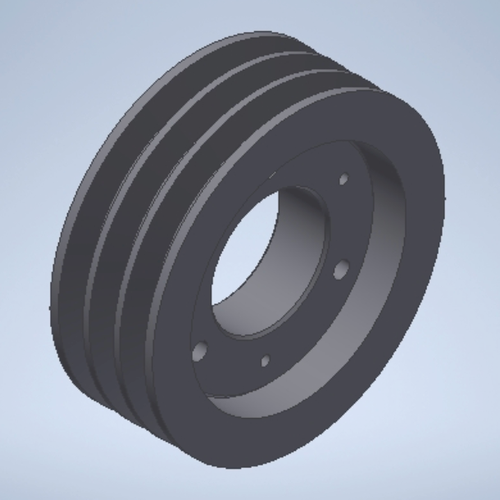 B-6.8in x 3 Groove-QD Style Sheave