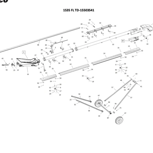 AGI Batco 1535 FL TD Main Assembly Parts Finder product photo