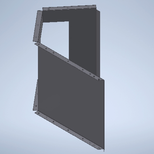 Garner Bin Top-With Cutout- .062-Stainless Steel 20Ga Skin