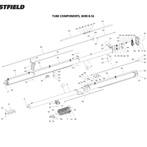 AGI Westfield WRX 8-51 Basic Auger Parts Finder product photo
