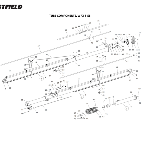 AGI Westfield WRX 8-56 Basic Auger Parts Finder product photo