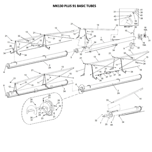 AGI Westfield MK 130 PLUS-91 Basic Auger Parts Finder product photo