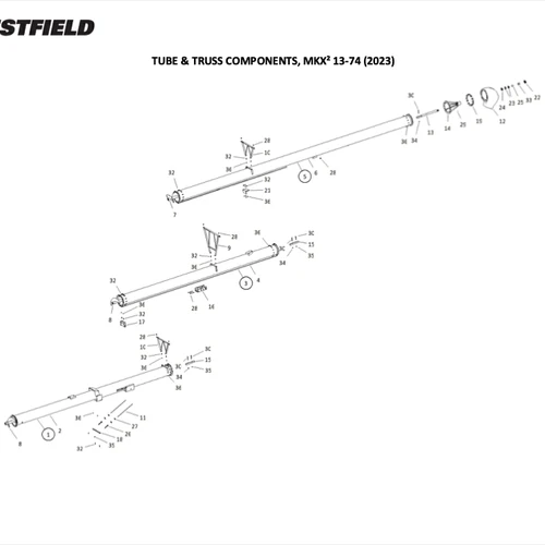 AGI Westfield MKX2 13-74 (2023) Basic Auger Parts Finder product photo
