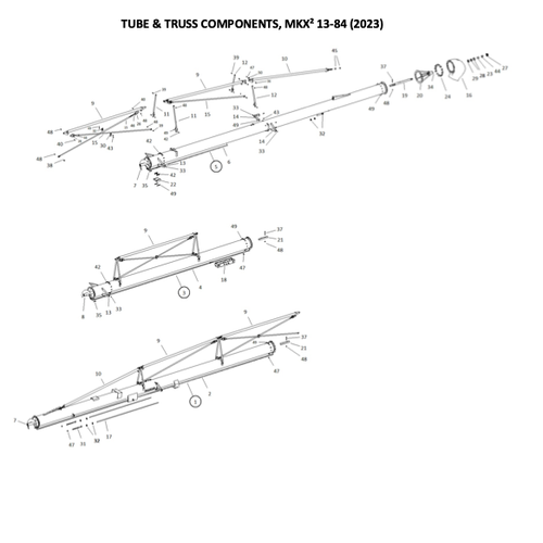 AGI Westfield MKX2 13-84 (2023) Basic Auger Parts Finder product photo