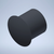 3/8in Hole - Black Plastic Plug