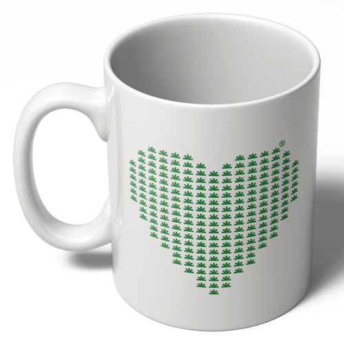 Coming Out Green - Heart (11oz Ceramic Mug)