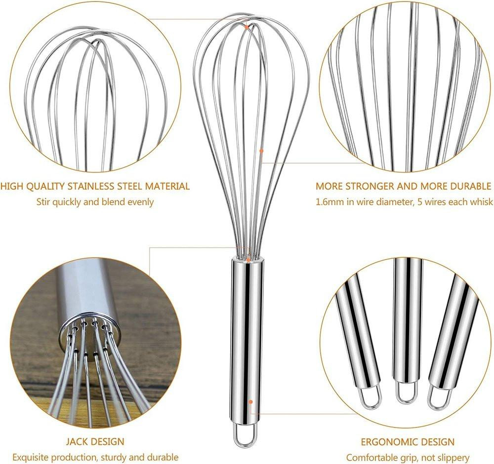 Stainless Steel Balloon Whip / Whisk (5 Sizes)