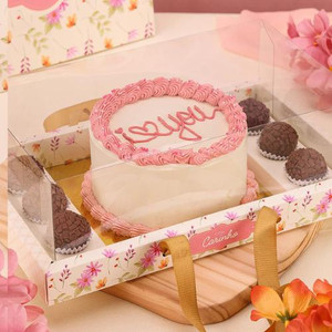 Jango Embalagens 10 Pack - Bentô Cake box with 6 Truffles - CHARMOSA (Code 4115) Jango Embalagens 10 Pack - Bentô Cake box with 6 Truffles - CHARMOSA (Code 4115)